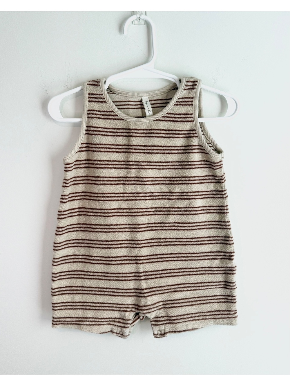 Rylee + Cru Baby Striped Cotton Romper 6-12 Months